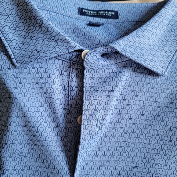 Peter Millar Crown Crafted XL Polo – Stirred Blue Golf Shirt - Picture 1 of 6